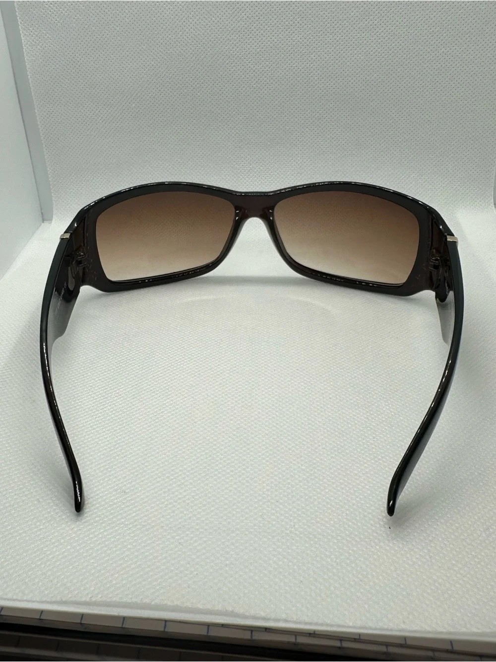 NYS Collection Brown Sunglasses with Rhinestone Detailing